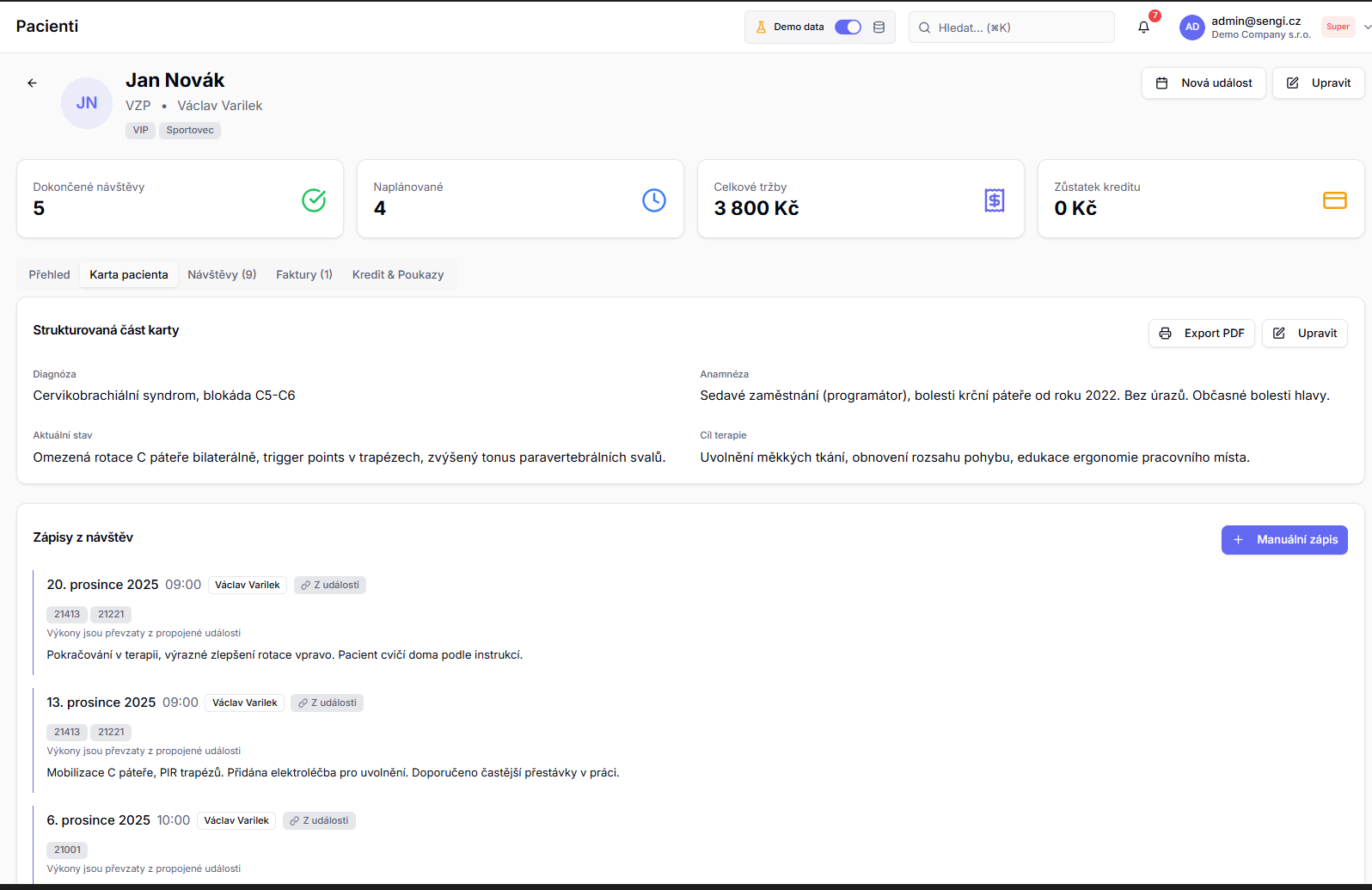 Sengi-Pacienti-Karta pacienta