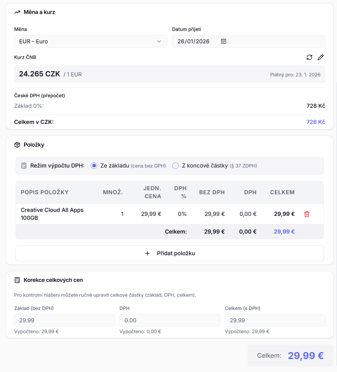 standalone-vytezovani-korekce a reverse