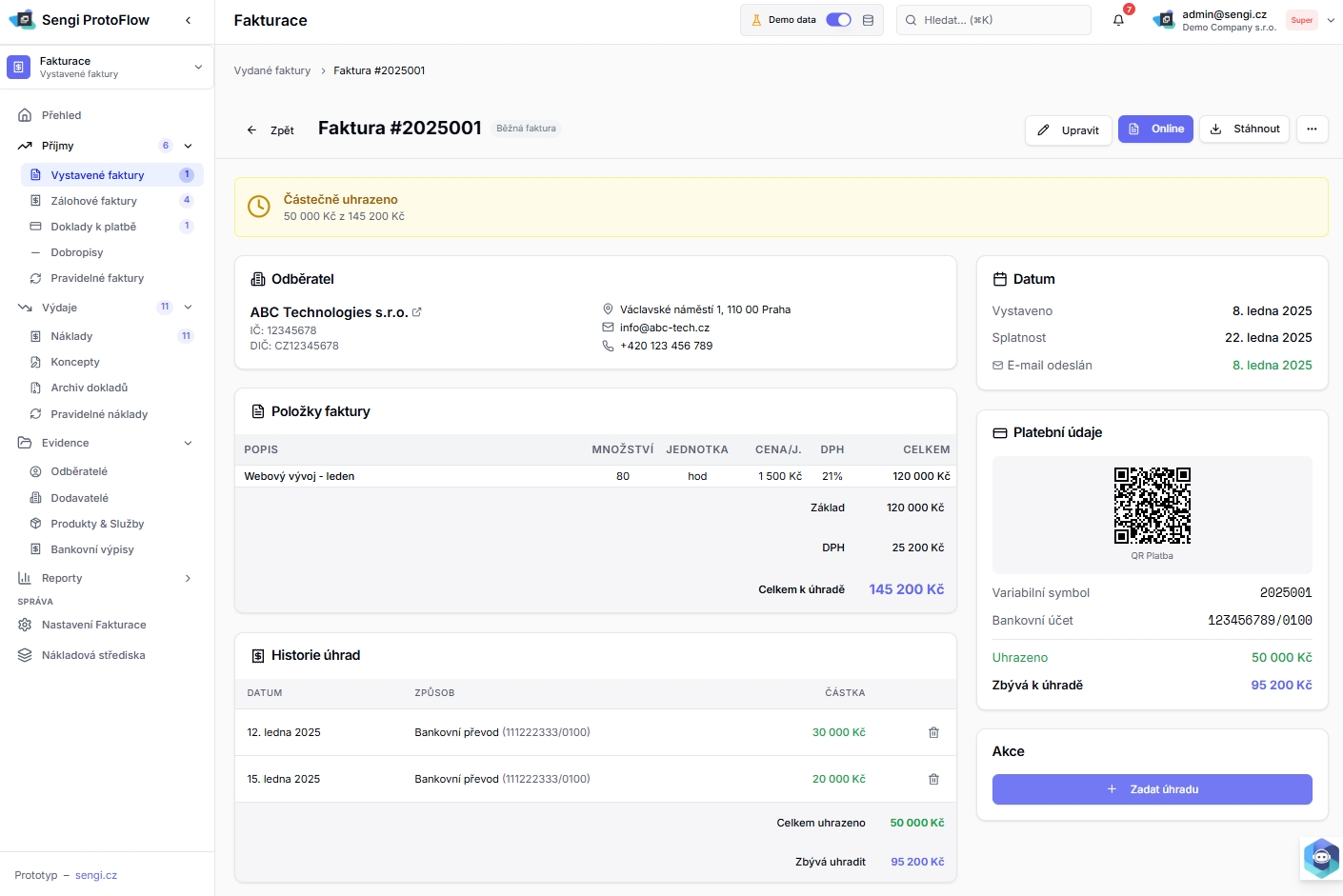 Sengi-Fakturace-detailfaktury